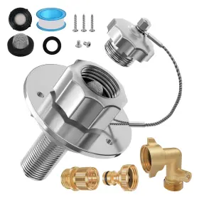 10021-3 Mtgstocl All Metal Rv City Water Inlet With Check Valve Replacement A