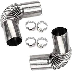 Nadusep 24mmguanzi-48 25mm Air Parking Heater Exhaust Pipe Tube Elbow Connector Stainless Steel Windpr