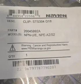 20045992a Navien Clip -sts304 D18