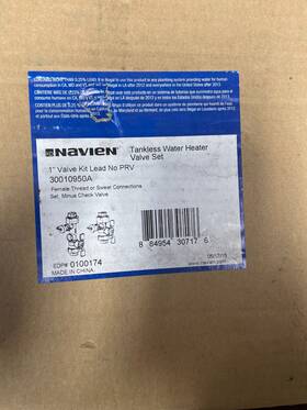 Navien 30010950a 1 Inch Isolation Valve Kit Without Relief