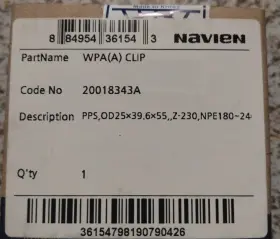 20018343a Navien 884954361543 Wpa A Clip-pps Npe