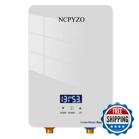 Ncpyzo B0d8vx82v2 Instant Electric Water Heater 240v 6500w. Tankless