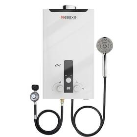 Nessxa 631060196176 Tankless Water Heater Propane With Digital Display 4.76 Gpm 18l Portable Ins