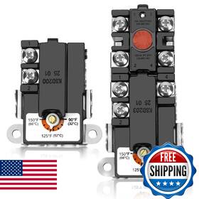 Nishcon B0dyjmkfnk Ewh-00 Electric Water Heater Thermostat Double Element Replace Apcom 90-150f