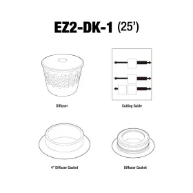 Ez2fvk-1 Noritz Ez2dk-1 Flex Vent 2 Inch Diffuser Kit For