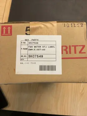 Skc7549 Noritz - Fan Motor Dtj Label Emw E Set-as New