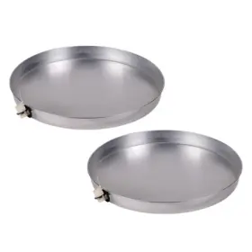 34170 Oatey 18 Inch Aluminum Water Heater Pan With 1 Cpvc Adapter - 2 Pack