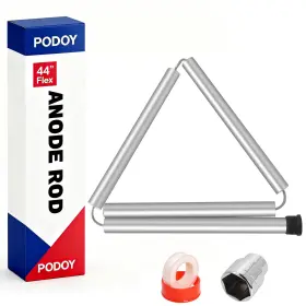 B07lf8nfbm Podoy Magnesium Anode Rod 44 Inch For Hot Water Heaters Rheem Reliance Kenmore Ge Tank 3/4