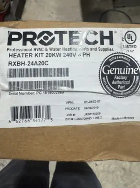 Rxbh-24a20c Pro-tech Outdoors Protech Heater Kit 20kw