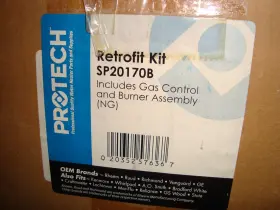 Sp20170b Protech Gas Control Thermostat / Burner Assembly Retrofit Kit Ng New