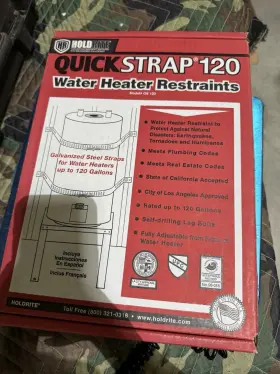 Qs-120-h Quickstrap 120 Water Heater Restraint Brackets Model # Qs
