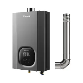 Rh10k Ranein Propane Gas Tankless Water Heater With Vent Pipe Indoor Max 4.3 Gpm 100 000 Bt