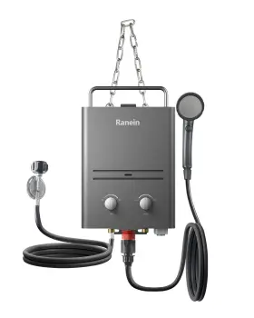 Ro4k-y Ranein 1.58 Gpm Portable Water Heater Outdoor Tankless Instant Gas Propane