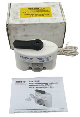 Rdt Rs-074-3/4 Leak Detection System For Water Heaters New In Box