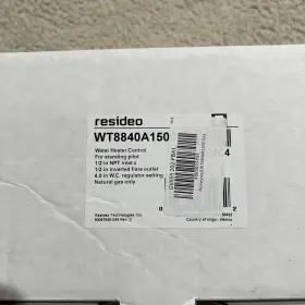 Wt8840a1500 Resideo Wt8840a150 Water Heater Control For Standing Pilot Honeywell