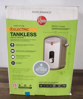 Retex-11 Rheem 020352683041 Performance 11kw 2.15 Gpm 240v Electric Tankless Water Heater