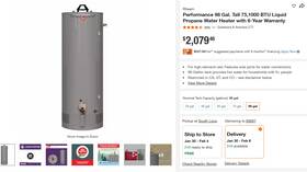 Rheem 020352814346 Performance 98 Gal Liquid Propane Water Heater