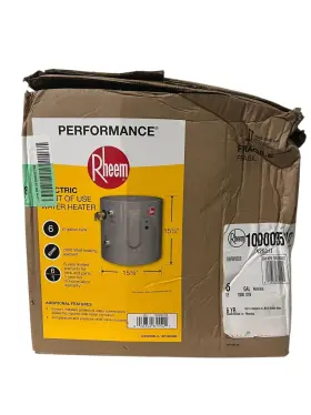 2000w Rheem 020352815541 Dented-rheem 6 Gal Compact Point-of-use Electric Water Heater