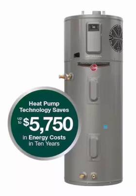 Rheem 65t10h45u0 65 Gallon Hybrid Heat Pump Hot Water Heater Model