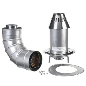Rheem 744759981820 Termination Vent Tankless Water Heater Stainless Steel Low Profile 3 Inch X 5 In