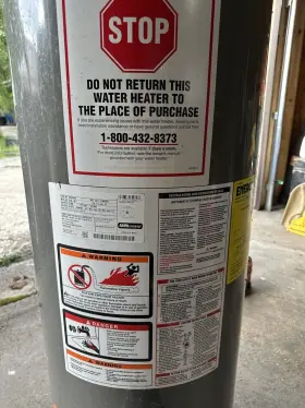 9g40-38f3 Rheem 40 Gal Water Heater