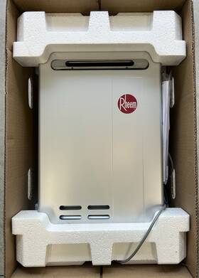 Rheem Ax5576h Non-condensing Tankless Gas Water Heater 160 000 Btu Outdoor Lp
