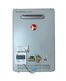 Ecoh160xln-2 Rheem Natural Gas Outdoor Tankless Water Heater 8.4 Gpm Condensing