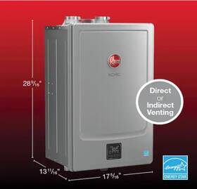 Rheem Ecohs160in Ikonic 157 000btu Tankless Water Heater 8.4 Gpm Natural Gas Recirculating