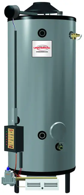 G100-310 Rheem Universal Gas Commercial Water Heater Ng 100 Gal 310kbtu