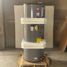 Hpld65-1rh Rheem Hybrid Electric Water Heater Sz 63 Inch H X 24 D Grey