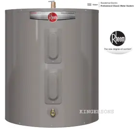 Proe28s2b Rheem Residential Electric Tank Water 240 Vac 3.5 Kw Elements 28 Gallon Short