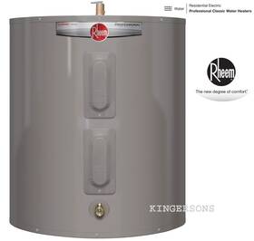 Rheem Proe47s2 Residential Electric Tank Water 240 V 47 Gallon Short Dual Element New