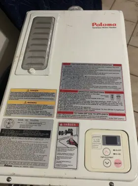 Ptg-53dvp Rheem Tankless Water Heater Paloma /for Parts /