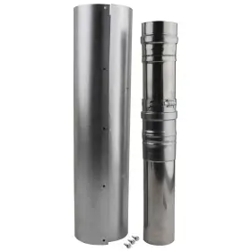 Rtg20151e-1 Rheem Adjustable Vent Length 3 X 5 Inch Stainless Steel Concentric