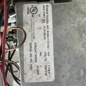 Rxbh-17a10j Rheem Model Heater Kit
