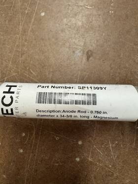 Rheem Sp11309y Magnesium Anode Rod .75 Inch Od X 34-3/8 Long