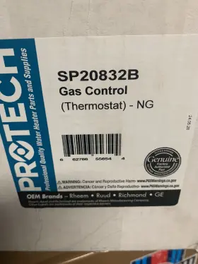 Sp20303b Rheem Sp20303d Water Heater Gas Control Thermostat