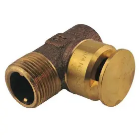 Sp623335 Rheem Relief Valve And Tee 3 Inch L 2-3/4 H Brass