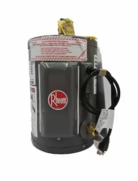 Xe06p06pu20u0 Rheem 2 Gal Compact 1440w 1 Element Point-of-use Electric Water Heater 120v Used