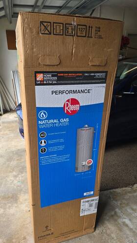 Rheem Xg4oto6ec30u1 Them 40 Gallon Natural Gas Water Heater