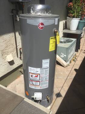 Rheem Xg50t06he4ouo Water Heater Used In Excellent Condition Nat Gas #xg50t06he40u0 Pikuponly