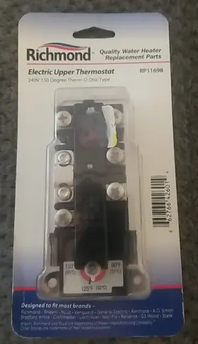 Rp11698 Richmond Electric Upper Thermostat New In Package