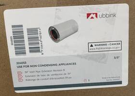 Rinnai 224053-al29-4c 39 Inch Plastic Vent Pipe Extension