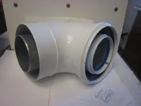 224078pp Rinnai Concentric Venting Condensing 90 Degree Elbow