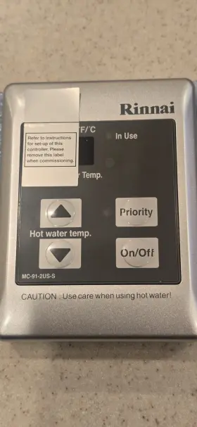 Mc-91-2us-s-rd Rinnai 28061 Tankless Water Heater Controller