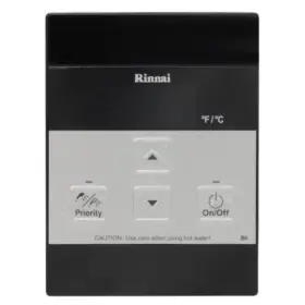 Mc-601-bk Rinnai Digital Temperature Controller Wired Black