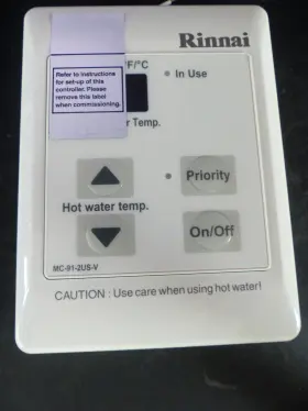 Mc-91-2us-v Rinnai Tankless Hot Water Heater Controller. New
