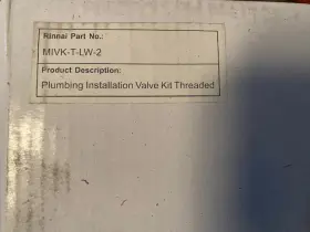 Mivk-t-lw-2 Rinnai Matsui Tankless Isolation Valve Kit 3/4 Inch Threaded