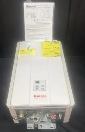 Reu-vc2837ffu-us Rinnai V94in Indoor Tankless Water Heater Natural Gas 199k Btu Open Box Unused