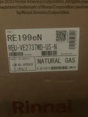 Reu-ve2737wd-us-n Rinnai Re199en Non-condensing Natural Gas Tankless Water Heater New
